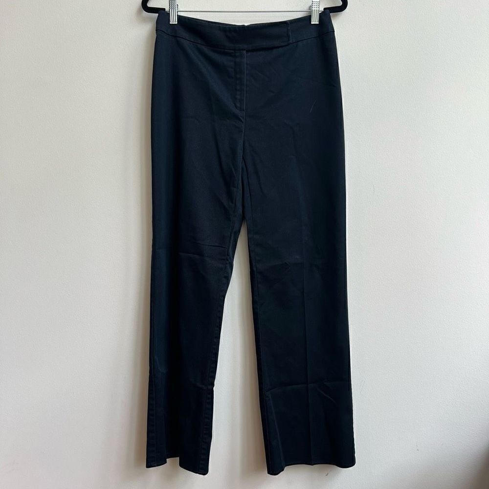 Ann Taylor Women's High Rise Straight Leg Stretch Blue Dress Pants Size 10